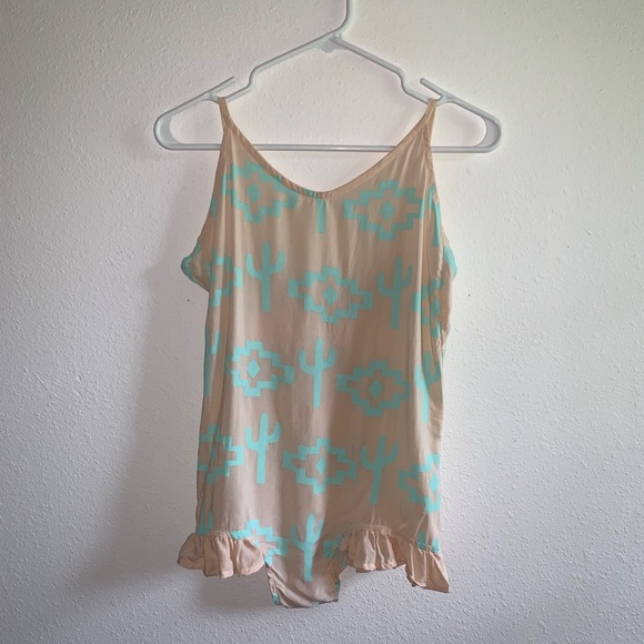 Wildfox intimates pajamas cactus sexy romper - Picture 2 of 4